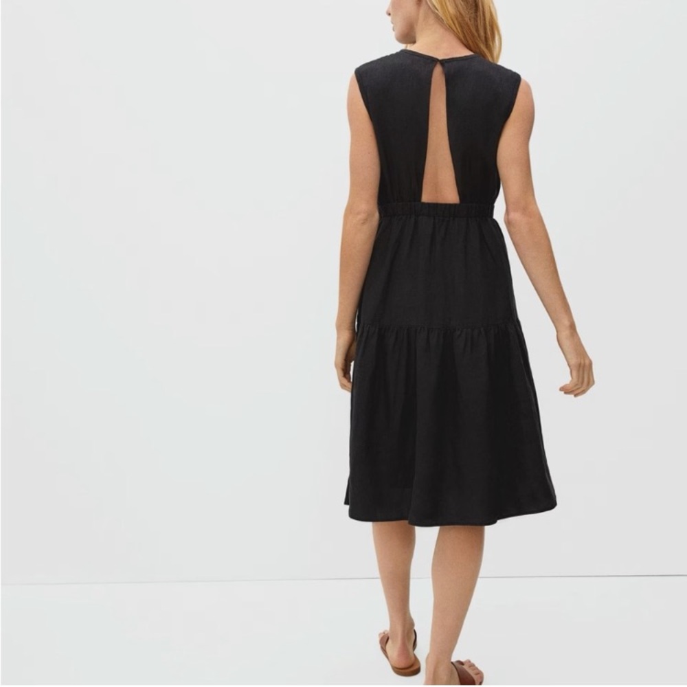 Everlane Black Midi Dress - Picture 3 of 15